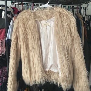 Faux fur coat